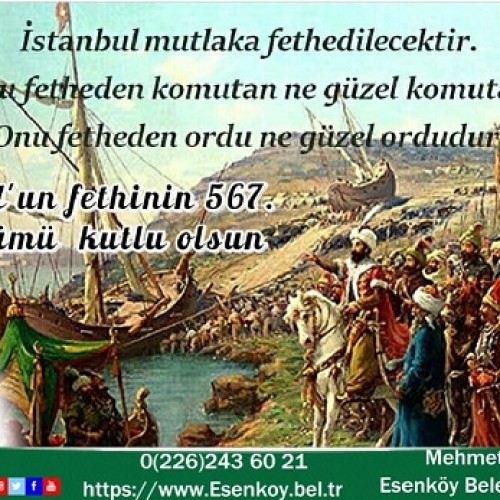 İSTANBUL'UN FETHİ KUTLAMASI