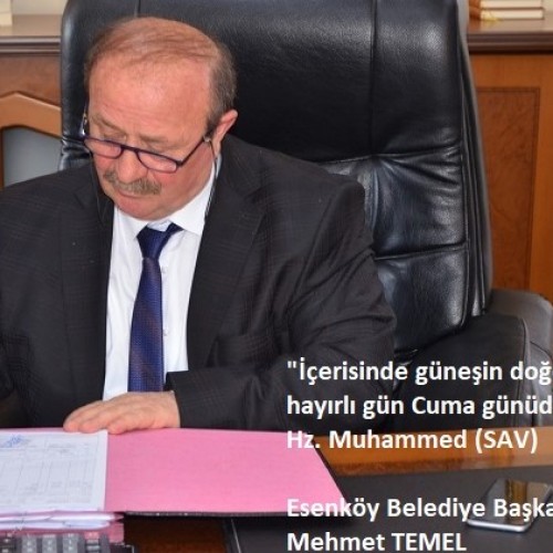 Belediye Başkanımız Mehmet Temel'den Cuma Mesajı