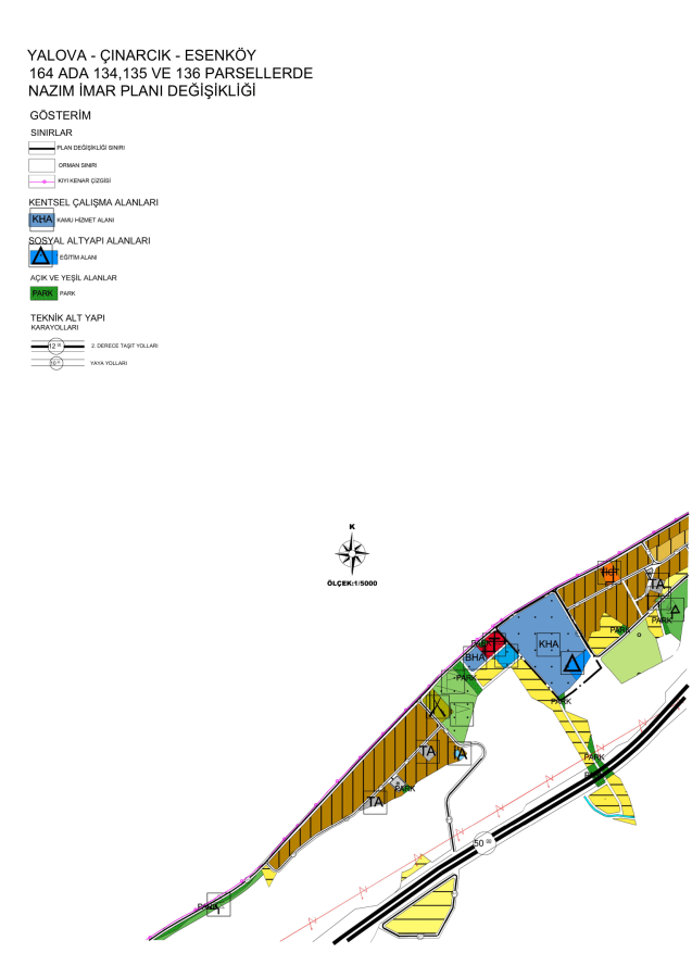 164 ADA 134 VE 135 PARSELLERE İLİŞKİN PLAN DEĞİŞİKLİĞİ